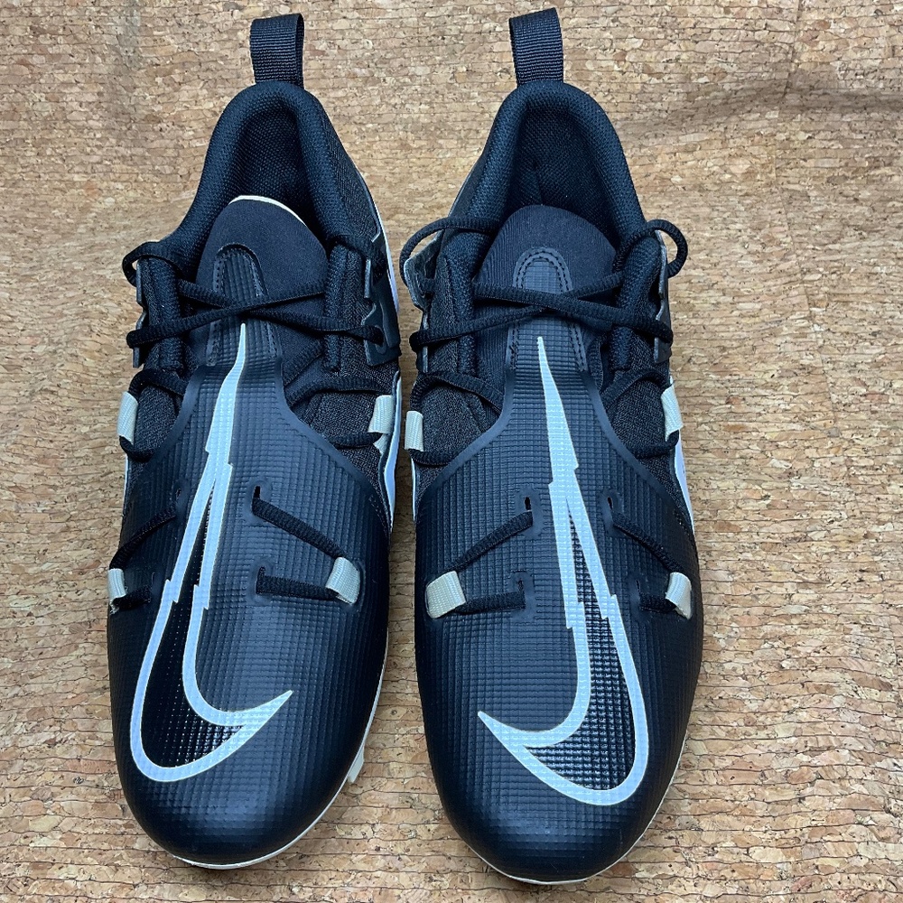 Nike Alpha Menace 3 Football Cleats Men’s Size 13 Black White